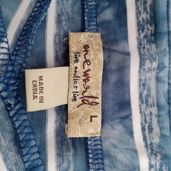 ONE WORLD WOMEN'S MAXI SKIRT SIZE LG. NWT FLORAL FUSION COLOR: NAVY - Picture 4 of 10